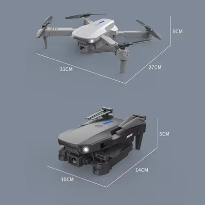 2026 New E88 Pro RC Drone 4K 1080P Wide Angle Dual HD Camera Foldable Quadcopter WiFi FPV Altitude Hold