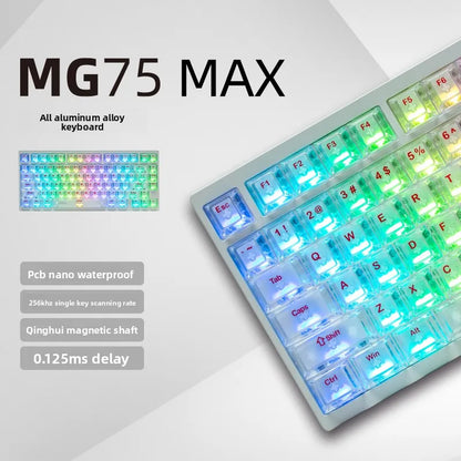 IROK MG75 PRO Mechanical Keyboard MG75 MAX Magnetic Switch 0.001RT Quick Release Gasket Structure 8K Low Latency Gaming Keyboard