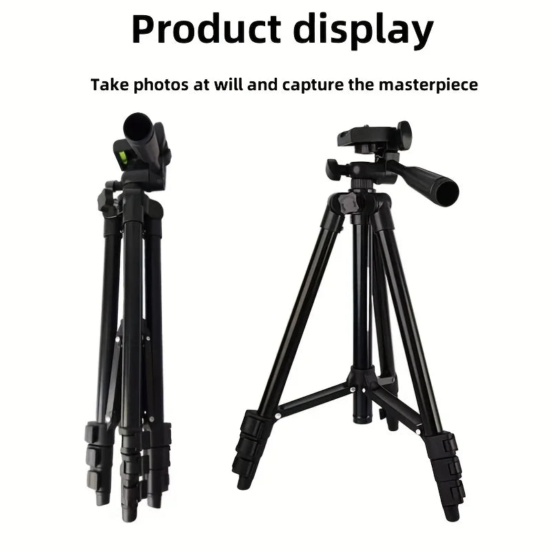 Travel Self Tripod with Bluetooth Remote Phone Clip for Canon Nikon DSLR SLR Digital Camera Universal Stand