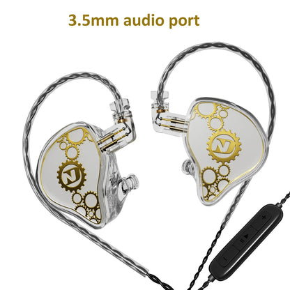ND Venus Type C/3.5mm Wired Headphones Dynamic Drive HiFi Bass Stereo Music Earphones Noise Cancelling Game Headset For Phone PC
