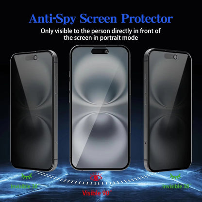 1-3 PCS Anti Scratch Privacy Temered Glass For iPhone 18 17 16 Pro Max 17 16 15 14 13 Pro 16 15 14 Puls 17e 16e Screen Protector