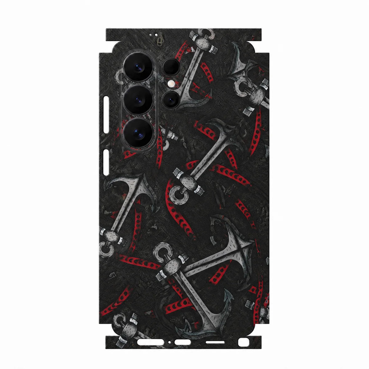 Full Wrap Faux Leather Back Skin for Samsung Galaxy S26 S25 Ultra Plus S24 S23 Anti Scratch Matte Slim Protective Film Cover