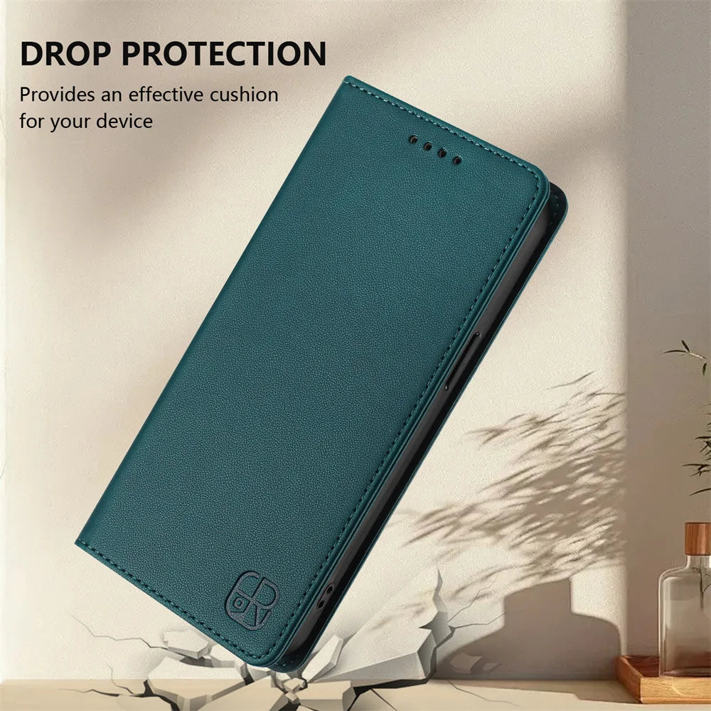 Magnetic Leather Wallet Flip Cover For Motorola Moto G84 G64 G54 G34 G24 G14 G73 G53 G23 G41 G31 G30 G20 Shockproof Phone Case