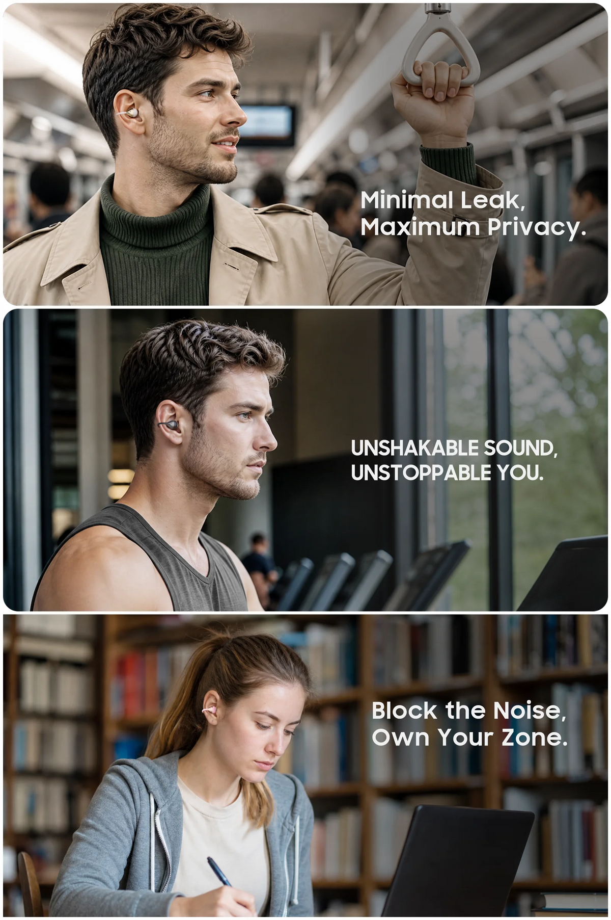 IMIKI SP2 Open Ear Clip on Sports Super Bass Earbuds Wireless Bluetooth 6.0 Earphones OWS Running Headphones Waterproof Ear Buds
