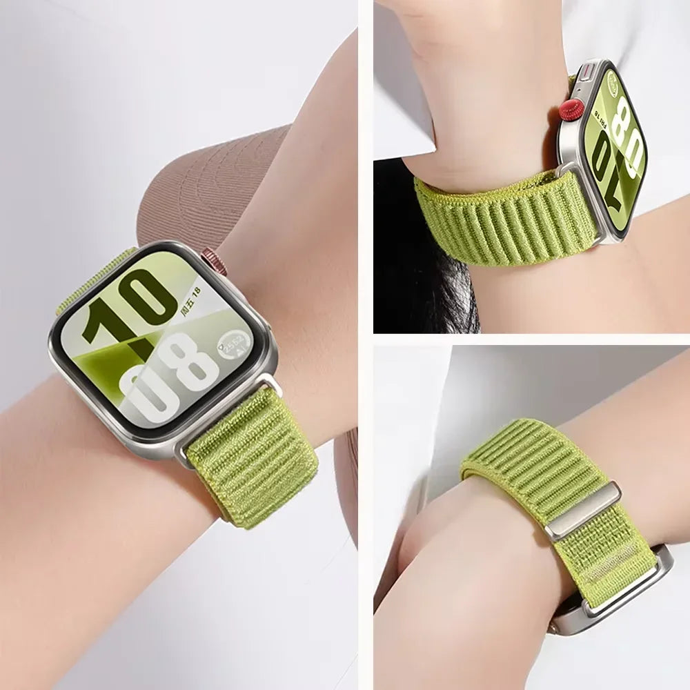 Official Nylon Braided Strap for Huawei Watch Fit 5/5 Pro Breathable Bracelet Watchband Huawei Watch Fit 4 Pro/4/3 Accessories