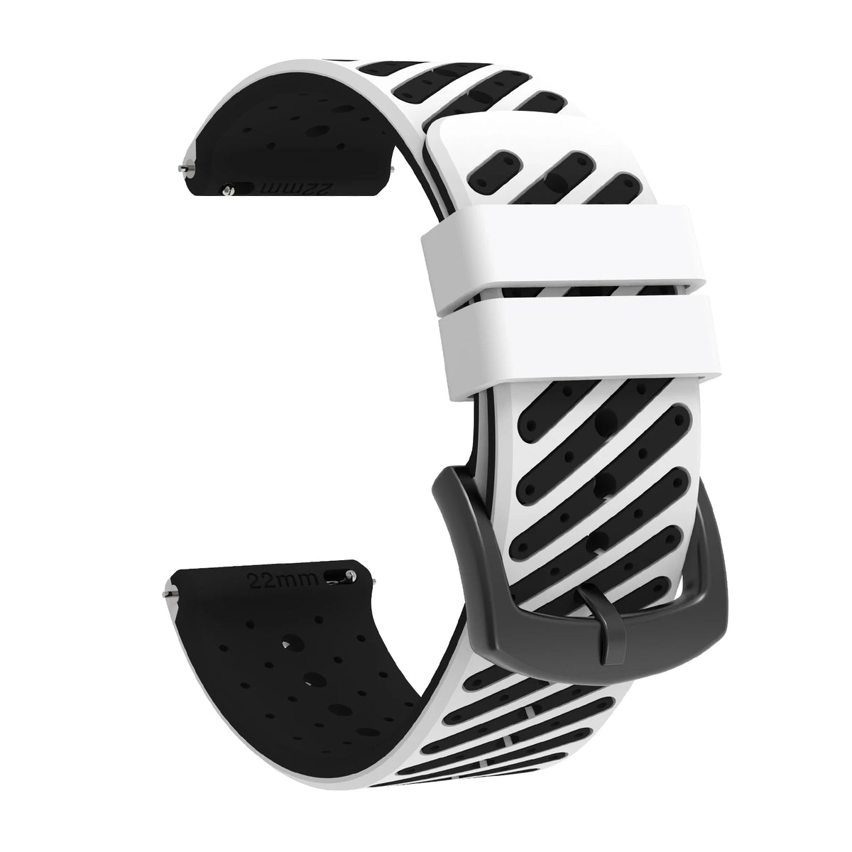 22mm Quick Release Two Tone Silicone Watch Strap For Garmin Forerunner 570 47mm 265 255 Music/Venu 3 2 45mm Sport Band Bracelet
