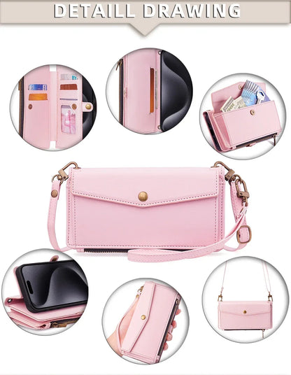 Flip Cover Wallet Phone Case For Samsung Galaxy S26 S25 S24 S23 S22 S21 FE Plus Ultra Edge 5G PU Leather Multi-Functional Bags