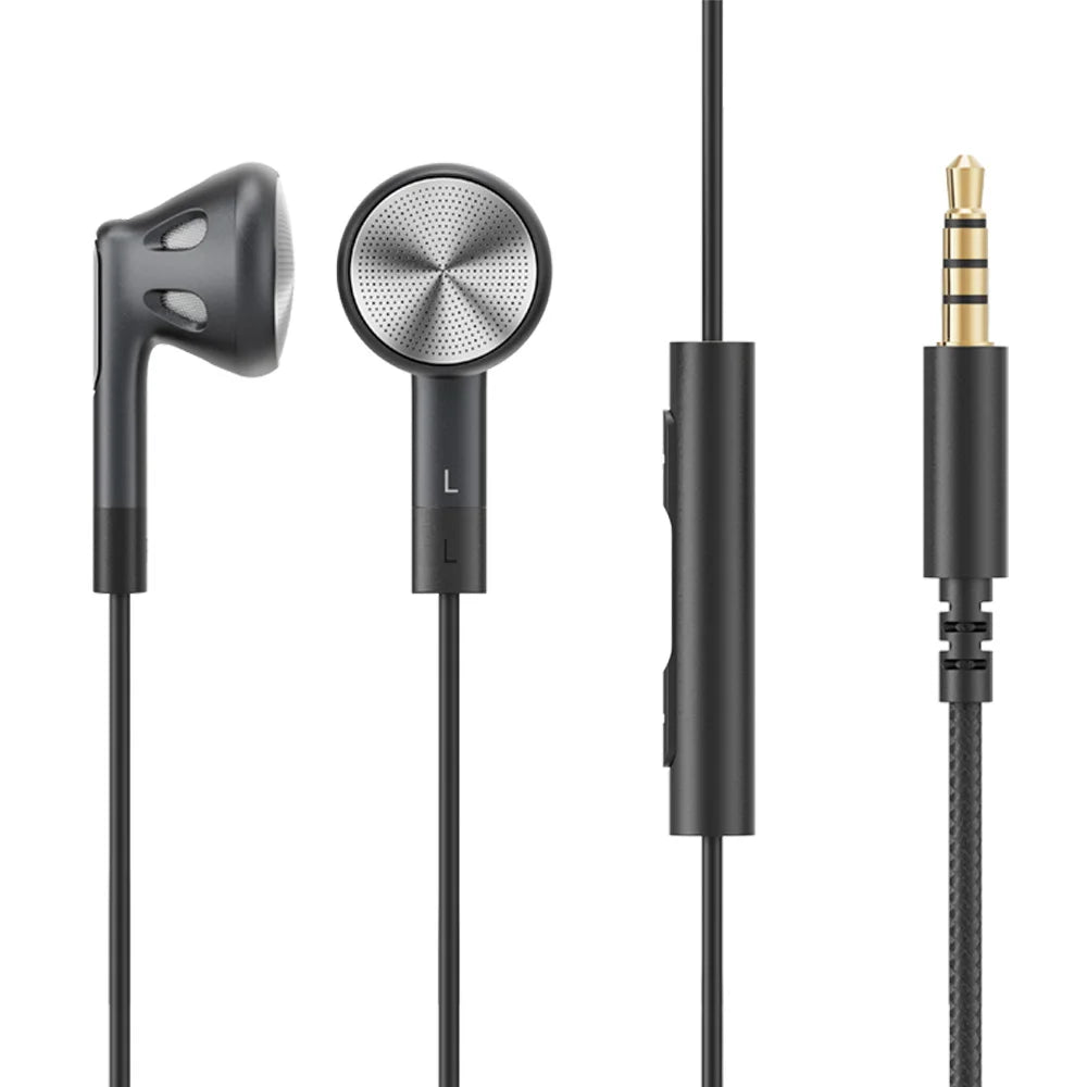 FiiO FF1 3.5mm HIFI Music Wired Bass Earbud 14.2mm Dynamic HD Microphone Earphone for Gaming Meeting Video