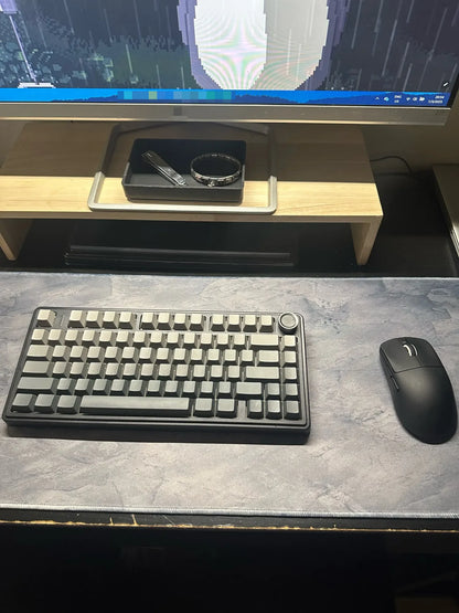 Gray Mouse Pad Large/Small Overlocked Mousepad NonSlip Desktop Keyboard Table Pad Gray Series Game Desk Mat Computer Accessories