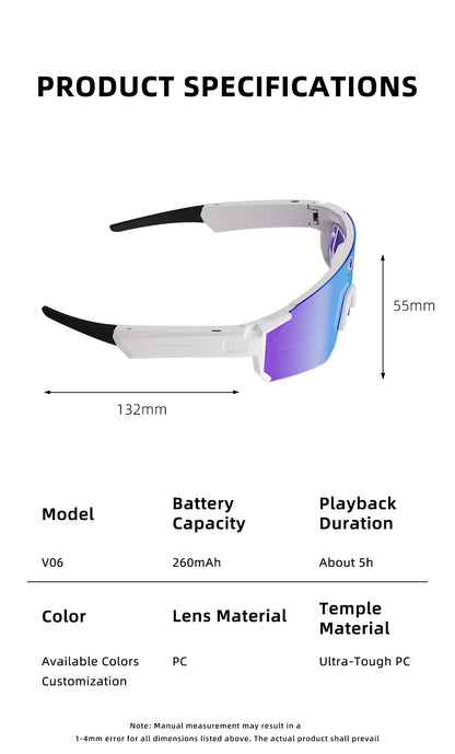 New AI Smart Shooting&Recording Glasses with 800W Camera HD Anti-Shake Bicycle Riding Shooting Artifact Windproof Goggles 2026
