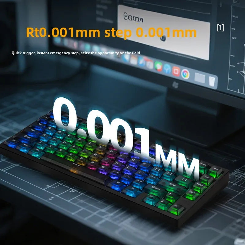 IROK MG75 PRO Mechanical Keyboard MG75 MAX Magnetic Switch 0.001RT Quick Release Gasket Structure 8K Low Latency Gaming Keyboard