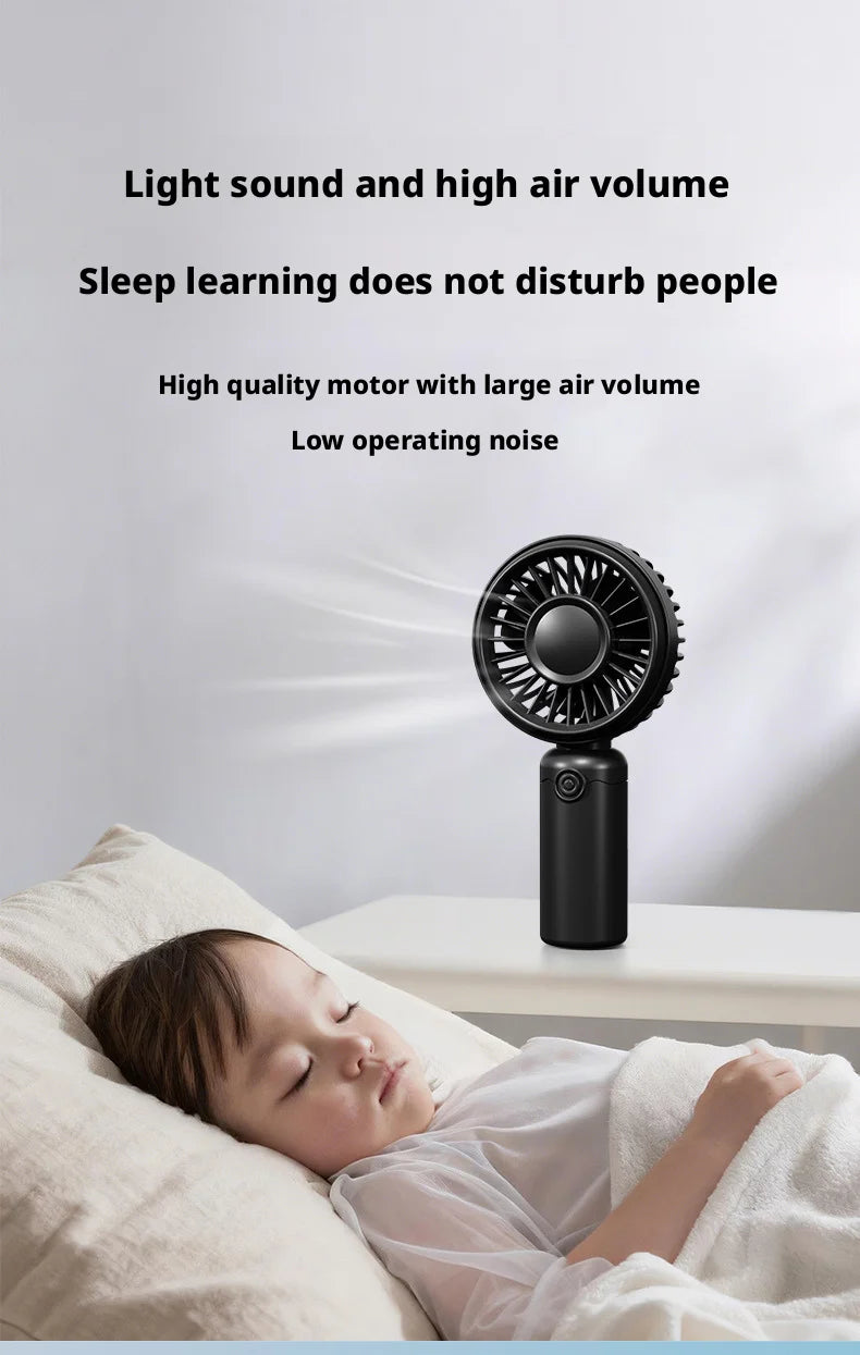 New Mini Fan Portable Mini USB Rechargeable Quiet Fans Table Makeup Eyelash Cooler Kids Outdoor Office Travel Air Cooler Fan NEW