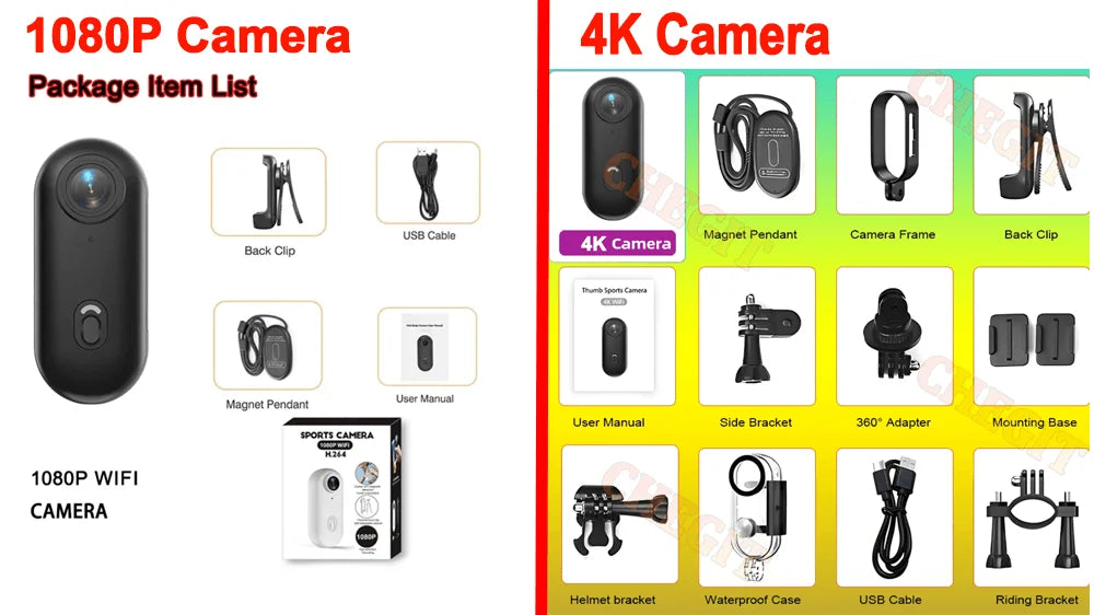 4K 1080P Mini Body Camera Helmet Handlebar Motorcycle Road Sport Cam Battery Body cam POV Vlog Sports Action Wifi H88 camera