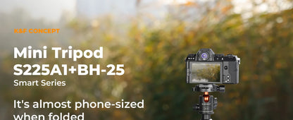 K&F CONCEPT 52cm Desktop Mini Tripod for Camera Compact Tripod 360° Low Profile Ball Head 1/4'' Screw for Camera Video Camcorder