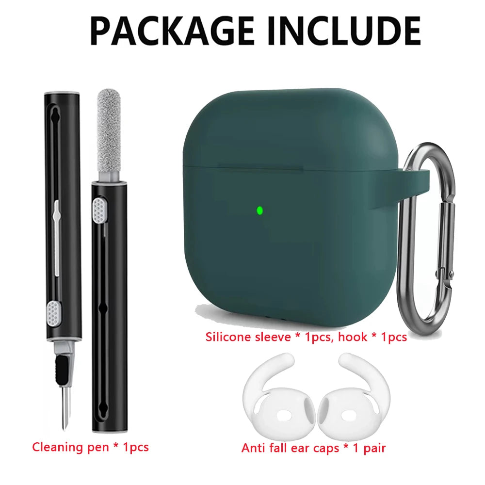 Kit Case For Apple Airpods 4 Case earphone accessories Soft Silicone Protective Cover silicone for Apple air pods 4 case