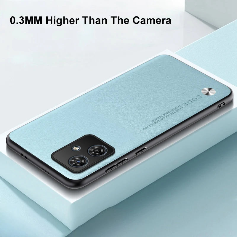Luxury PU Leather Case For Motorola Moto G54 G64 Back Cover Matte Silicone Full Protection Phone Case For Motorola G64 G54 5G