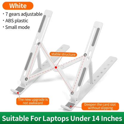 Portable Foldable Notebook Stand Adjustable Laptop Holder Computer Monitor Holder For Macbook Air iPad Tablets Base Accessories