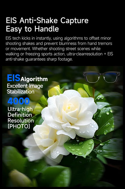 2026 New HD 800W Pixel Smart Glasses with Camera 1080P Video Recording WIFI ChatGPT Translation Music Call Earphones Sunglasses
