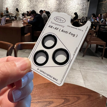 Snap-On AR HD Tempered Glass Camera Lens Film Primarily Fit iPhone 18 Pro Max Compatible with iPhone 17-13 Series W/ Pry Notch