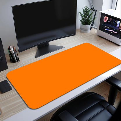 New Fashion Classic Orange Mouse Pad Desk Mat Large Non-slip Anti-fray Keyboard Ergonomic Office Rubber PC Home Custom