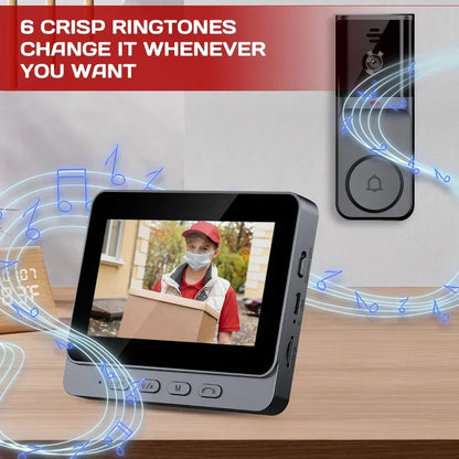 M16S M15S WiFi Wireless Intercom Smart Doorbell 4.3inch IPS Screen Video Security Camera Two-Way Intercom HD Surveillance Camera