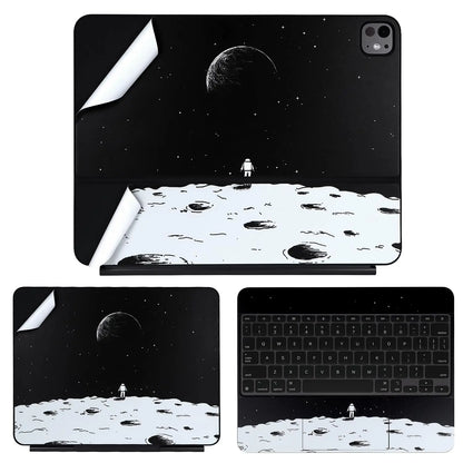 Tablets Skin Sticker Decals for 2025 2024 iPad Pro M5 M4 Magic Keyboard 11/13 inch Full Body Protective case wrap Cover A2925