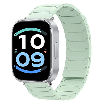 Magnetic Silicone Strap For Redmi Watch 6 Active-Lite/6-5-4 Sports Bracelet Wristband For Xiaomi Mi Band 10 Pro/9 Pro/8 Pro Belt