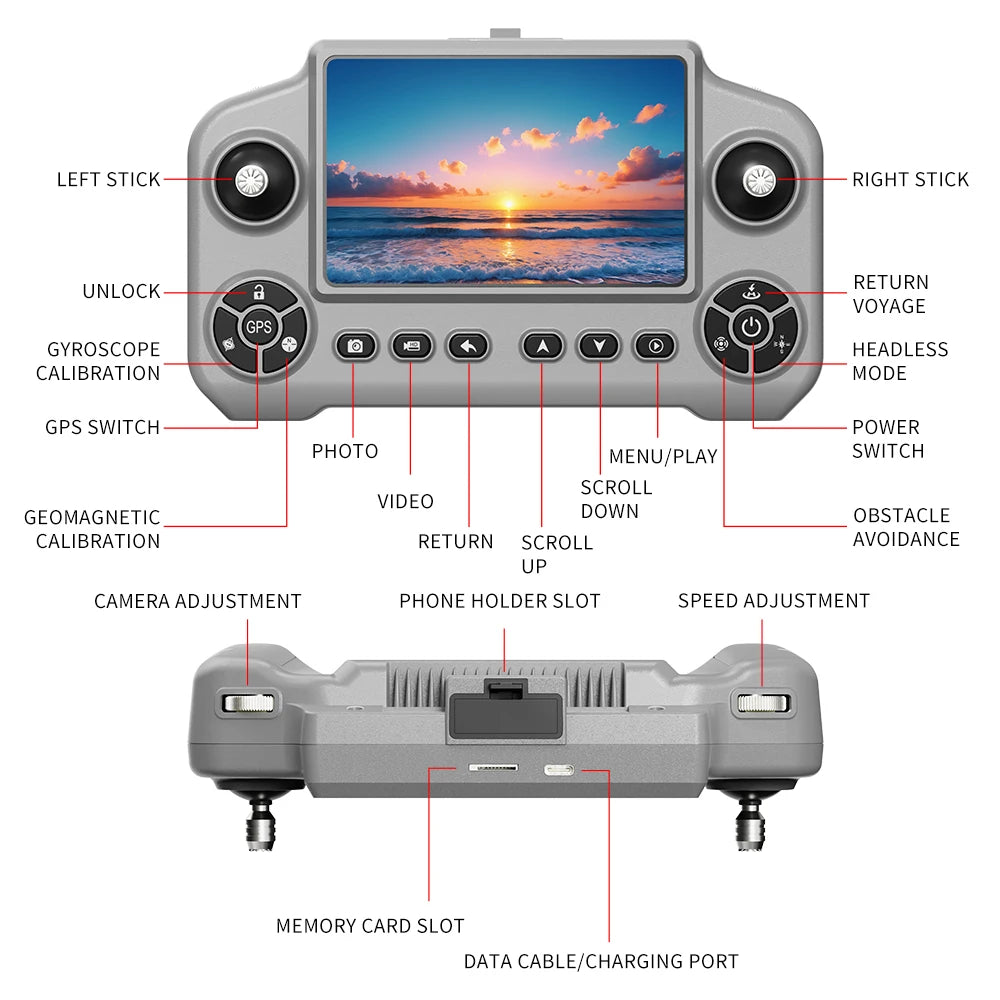Original A1R 3S GPS Drone 8K Profesional Brushless Laser obstacle avoidance Aerial Optical Foldable Quadcopter Mini 4K Dron