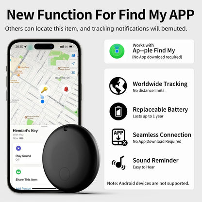 Bluetooth GPS Tag Compatible with Iphone Find My App Anti-lose Tracker Sound Locate Message Reminder Alarm Key Finder 1/2/4PCS