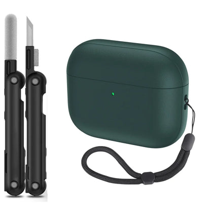 For AirPods Pro 3 Leather Pattern TPU Case Cover Accessories Cute Skin Full Protector Cover with Keychain for AirPods Pro 3 Case