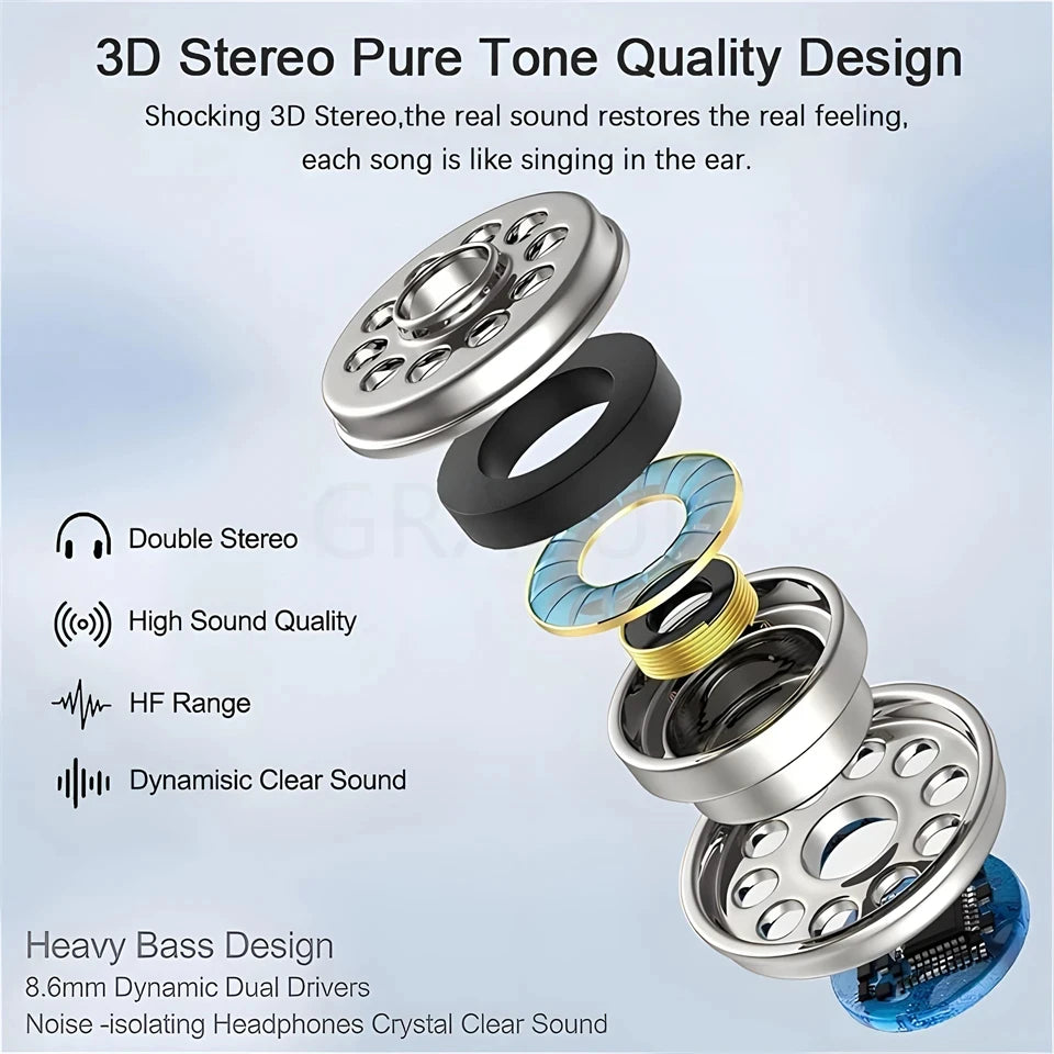 In-Ear Wired Earphones For Apple iPad iPhone 15 11 12 13 14 16 17 Pro Max TypeC Headphones Laptops Tablet 3.5mm Earphones