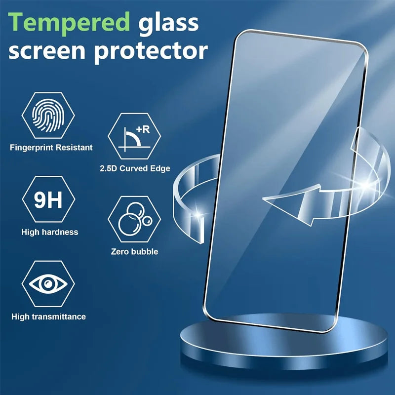 Tempered Glass For Samsung Galaxy S26 Ultra S25 S24 S23 S22 S20 FE Screen Protector A56 5g A57 A16 A37 A36 A07 A27 A17 A55 A54