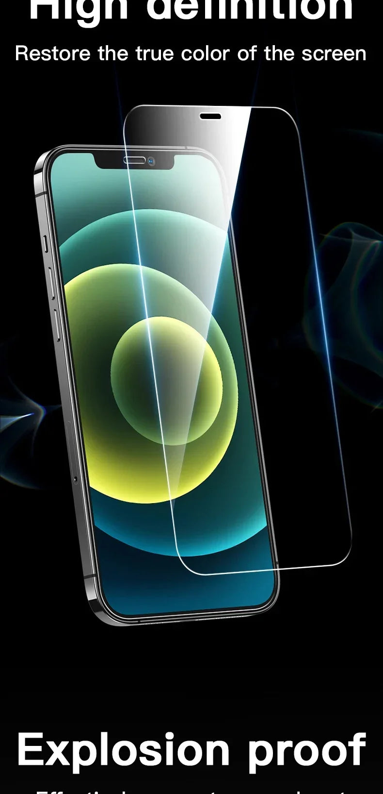 3Pcs Full Tempered Glass for iPhone 13 15 16 14 11 12 Pro Max 13 Mini Screen Protector on for iPhone Xr X Xs 7 8 Plus SE 2020
