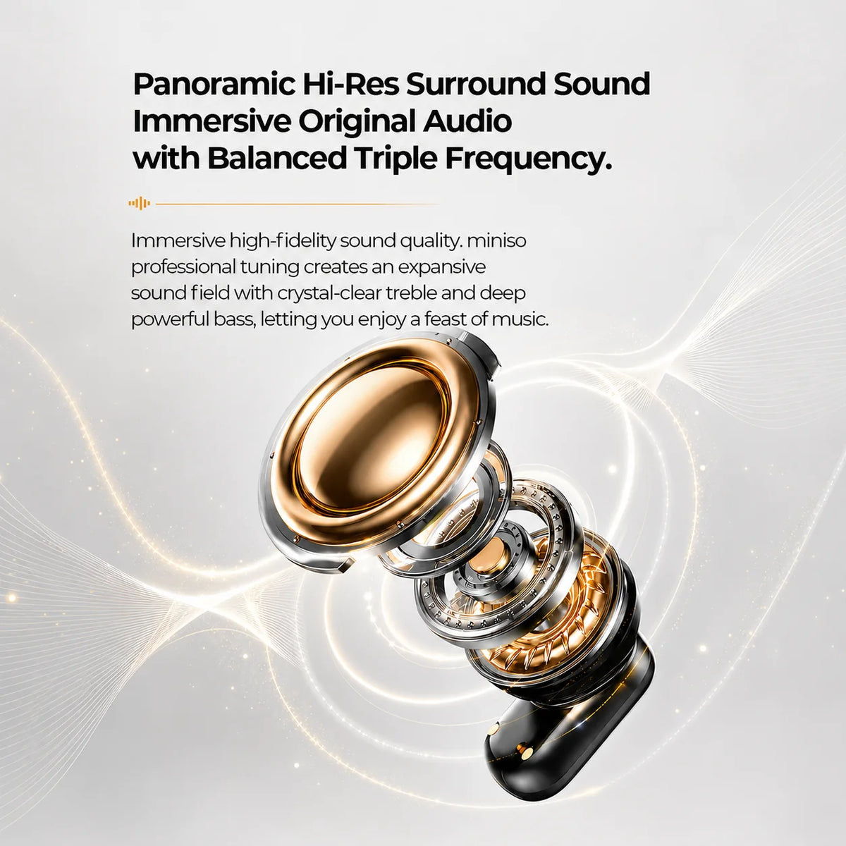 MINISO MS130 Wireless Bluetooth Earphones ENC Soft Wireless Headphones Sport Low Latency Comfort In-Ear Earbuds Macaron Travel