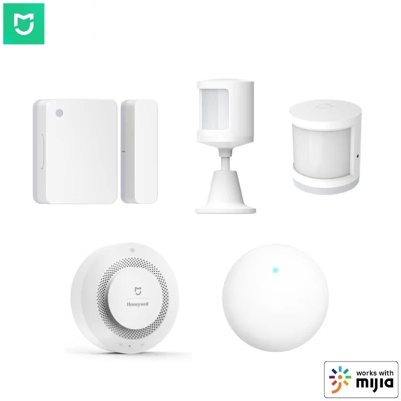 Chinese MIJIA Smart Door/ Window Sensor Human Body Sensor Wireless Switch Water Flood Leak Smoke Detector Work For Xiaomi APP