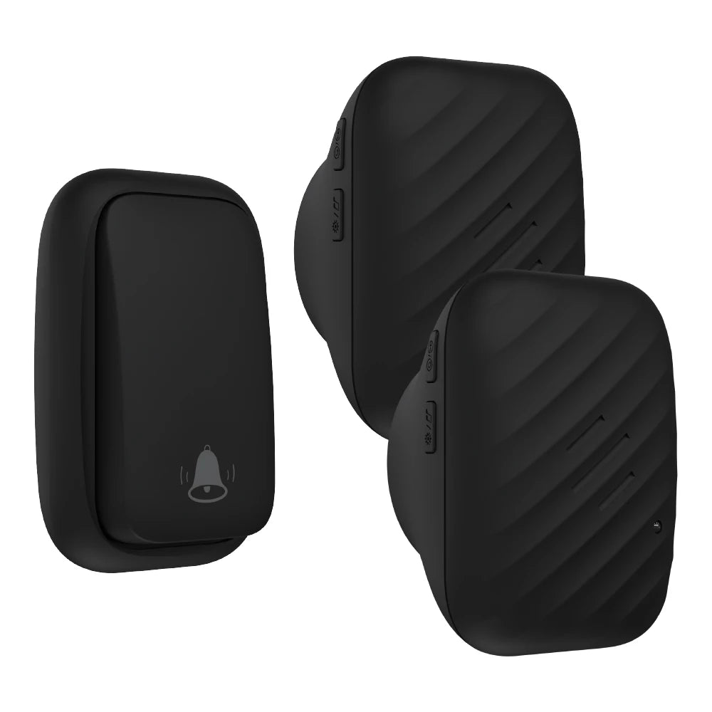 New Long-Range Self Powered Wireless Door Bell No Battery Waterproof 60 Ringtones Kinetic Doorbell EU US UK Plugs Optional