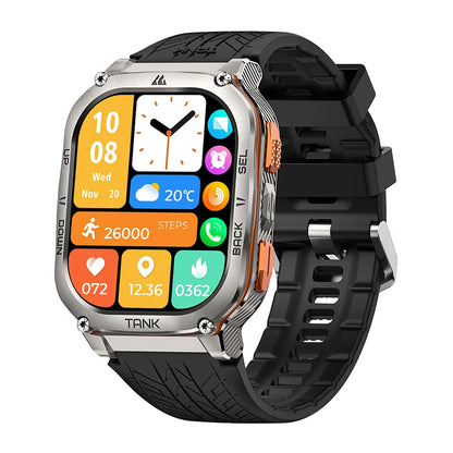 KOSPET TANK M3 Ultra GPS Smart Watch for Men Stainless Steel 5ATM Waterproof Bluetooth Call  24/7 Health Monitor for Android iOS