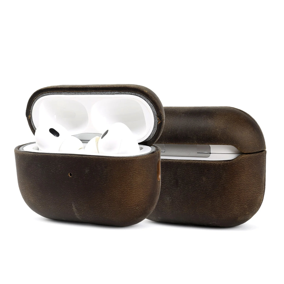 Crazy Horse Genuine Leather Case For Airpods Pro 3 Cases Airpods 5 3 4 Handmade Wireless Bluetooth Earphone Box Protective Shell