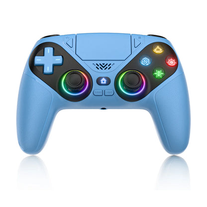 RGB Gamepad For Playstation 5/PS5 Pro/Slim/PC Wireless PS5 Controller 3D Game Joystick Dual Vibration Macro/Turbo Function