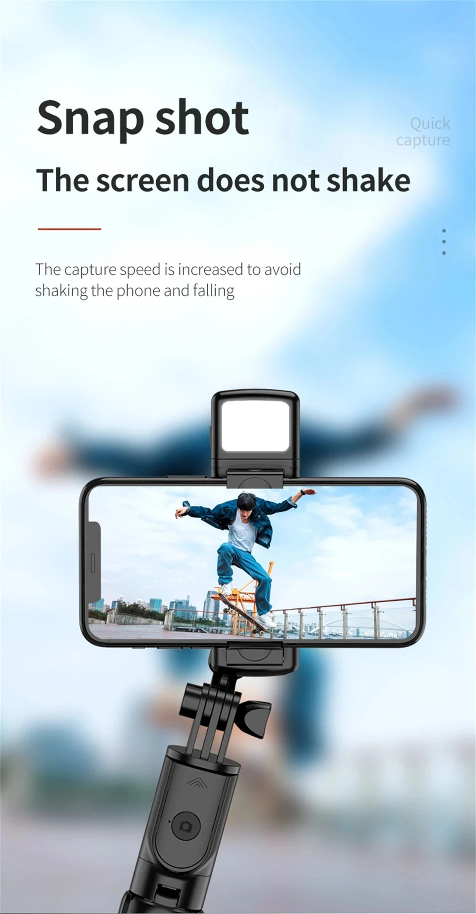 MEUYAG Magnetic Extendable Selfie Stick Tripod Holder Stand with Bluetooth Wireless Remote for Magsafe IPhone Android Monopod