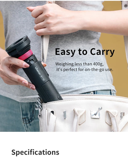 Ulanzi MT-84 Portable Bluetooth Selfie Stick Smartphone Tripod Quick Release With Wireless Bluetooth Controller For iPhone 15 14