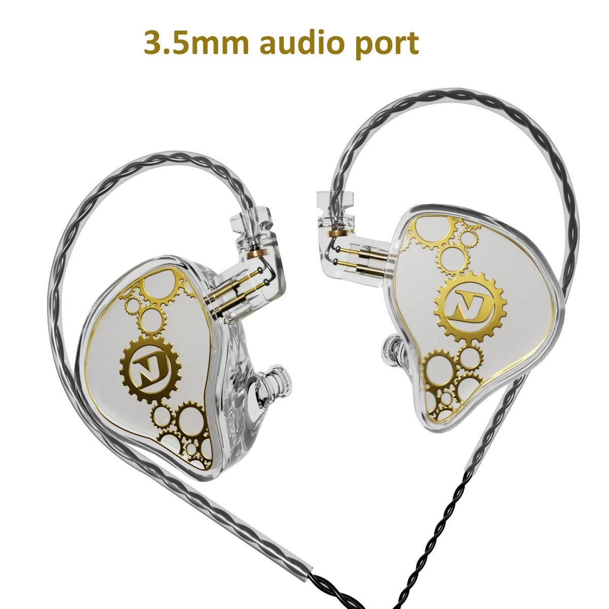 ND Venus Type C/3.5mm Wired Headphones Dynamic Drive HiFi Bass Stereo Music Earphones Noise Cancelling Game Headset For Phone PC