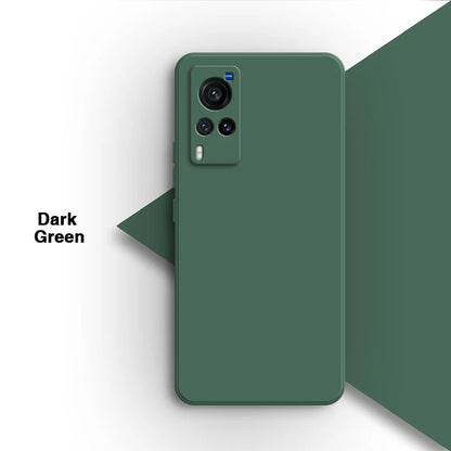 Simple Original Case Back Cover for VIVO X60 X60T Pro X60Pro Plus Pro+ X60S 5G Lens Protection Soft Square Liquid Silicone Shell