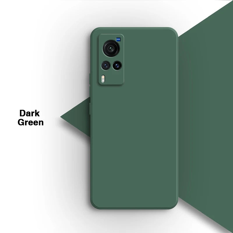Simple Original Case Back Cover for VIVO X60 X60T Pro X60Pro Plus Pro+ X60S 5G Lens Protection Soft Square Liquid Silicone Shell
