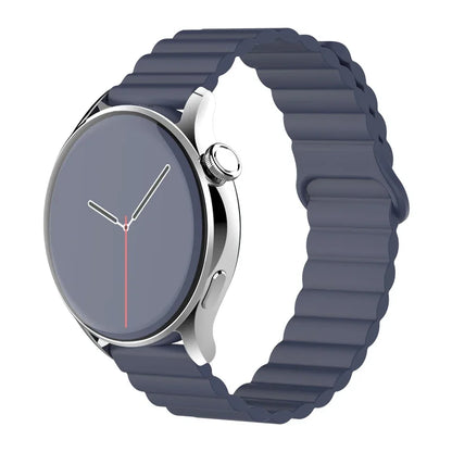 Magnetic Loop For Samsung Galaxy watch 7/6/5 pro/4/Classic/active 2 20mm 22mm band Silicone link bracelet huawei GT 2-3-4 strap