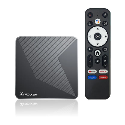 Amlogic S905A Quad Core Cortex A55 Android 14.0 8K 1000M LAN Wifi6 BT5.0 RAM 4GB ROM 64GB Game TV Stick Smart TV Box X88 PRO X5M