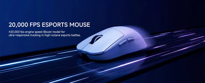 MCHOSE L7 Wireless Gaming Mouse L7 Ultra PAW3395 26K Sensor Dual 8K Polling 39g Ultra-Lightweight2.4GHz RF/BT/Wired Tri-Mode