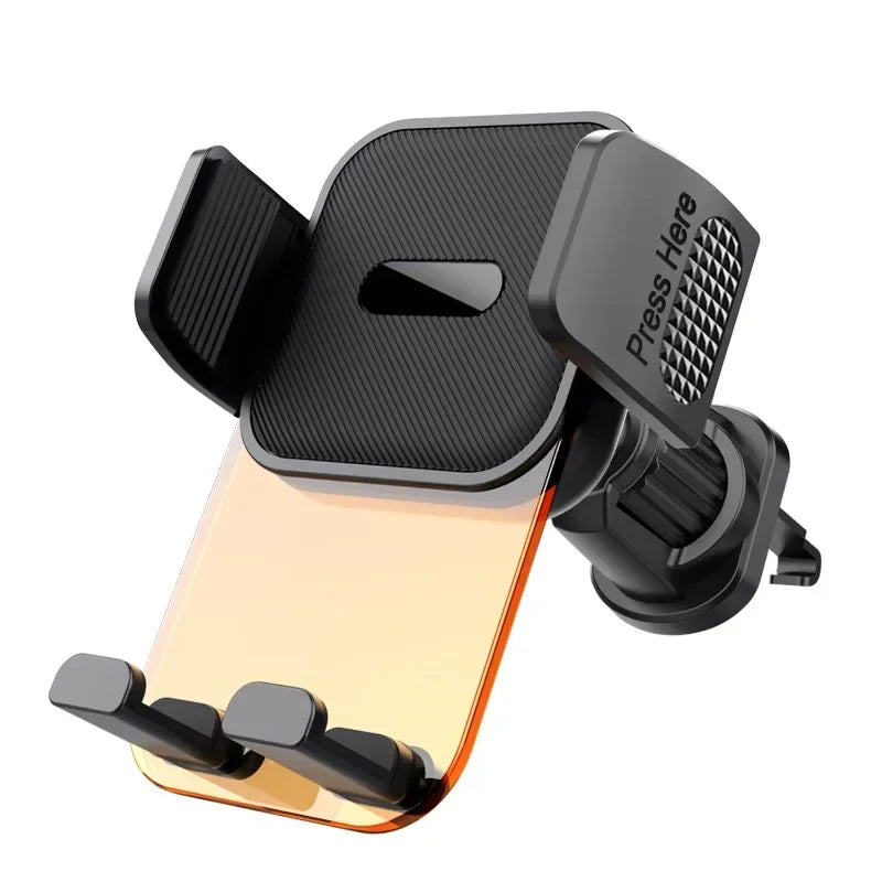 Car Phone Holder for Vent - Air Vent Cell Phone Mount for Car, Acrylic Hands Free Automobile Cradle Clip Stand, 4-7" Cellphones
