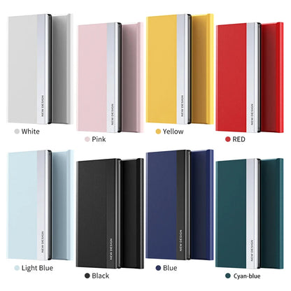 Luxury Leather Flip Case For Samsung Galaxy S26 S25 S24 S23 S22 S21 S20 Ultra Plus Edge S23 S21 S24 FE Note 20 Ultra Stand Cover