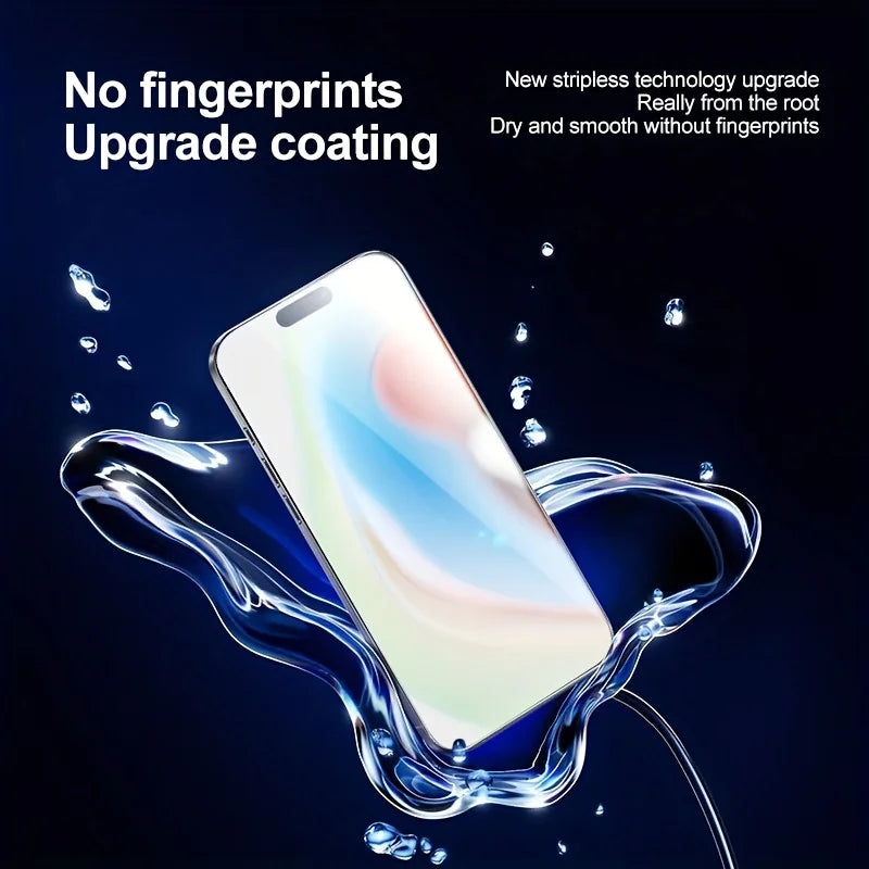 Tempered Glass Screen Protector For iPhone 16 15 17 18 Pro Max 14 13 12 11 16e Protective Film iPhone 16 Pro Max XR XS 7 8 Plus